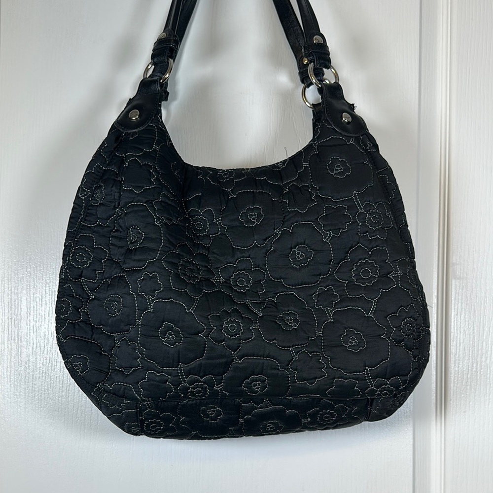 Thirty One 5th Ave Black Quilted Hobo Bag EUC - Picture 2 of 7